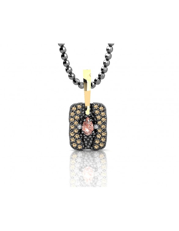 Colgante plata oro Bohemme 7WAV003P43