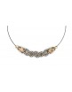 Collar plata oro Bohemme 7GOL001P43