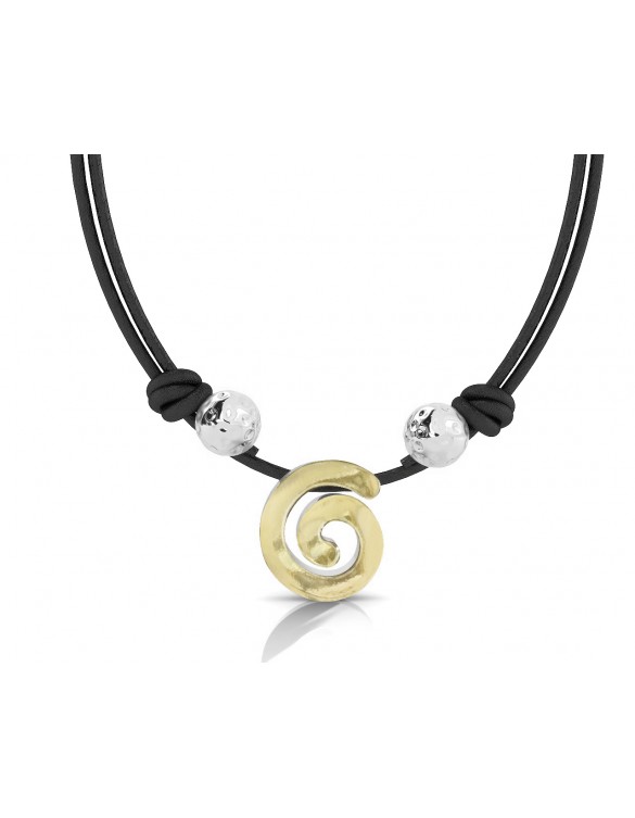 Collar plata oro Bohemme 7OCE005P