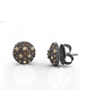Pendientes plata oro Bohemme 7FOR020E
