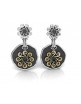 Pendientes plata oro Bohemme 7BHM166E