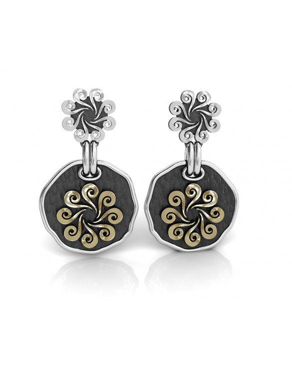 Pendientes plata oro Bohemme 7BHM166E