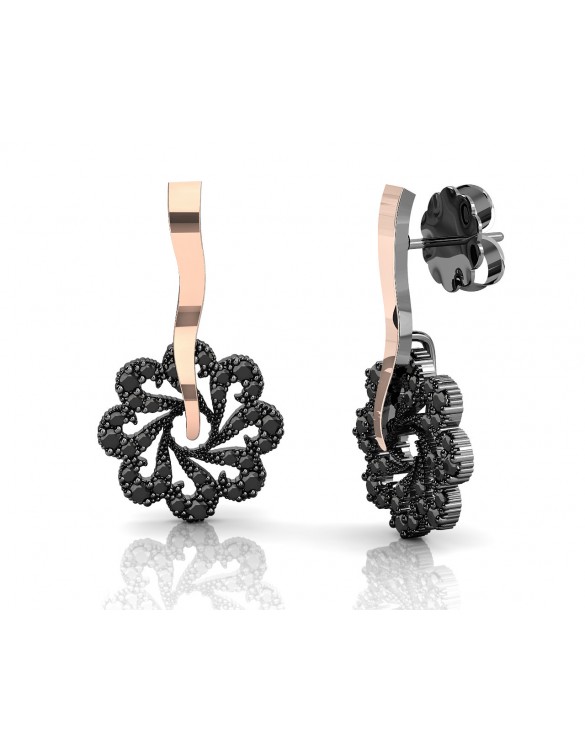 Pendientes plata oro Bohemme 7BHM168E