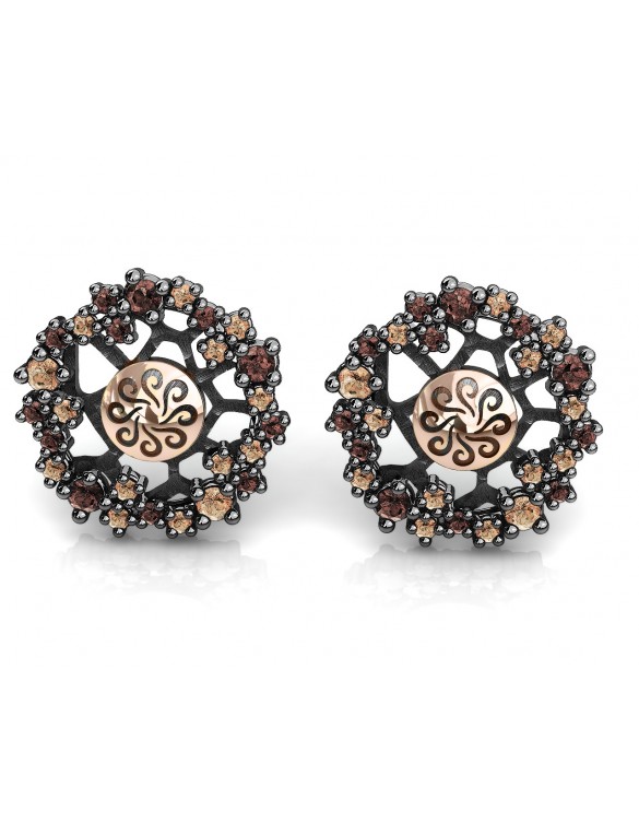 Pendientes plata oro Bohemme 7DRM002E