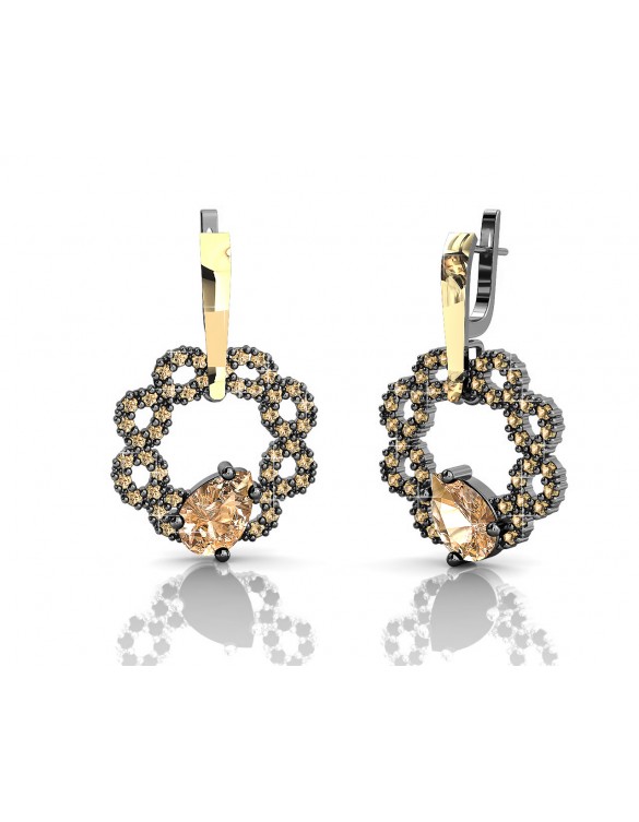 Pendientes plata oro Bohemme 7GOL002E