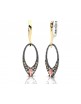 Pendientes plata oro Bohemme 7WAV004E