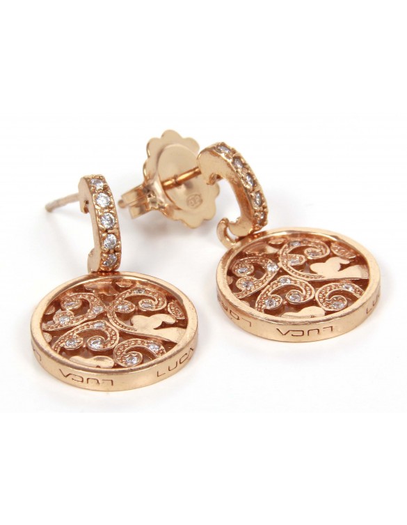 Pendientes plata rosa Luca Lorenzini ORB159P-2