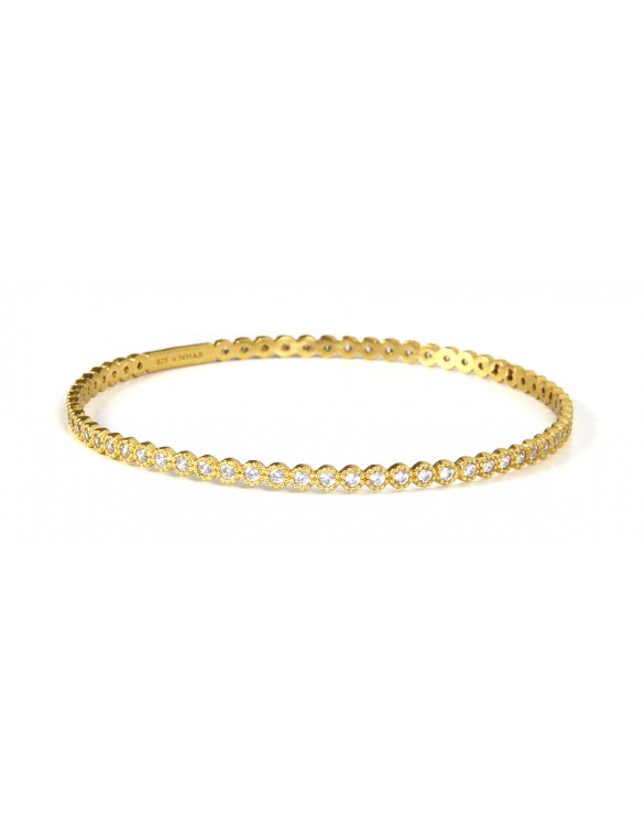Pulsera plata dorada Luca Lorenzini PBRB76-3